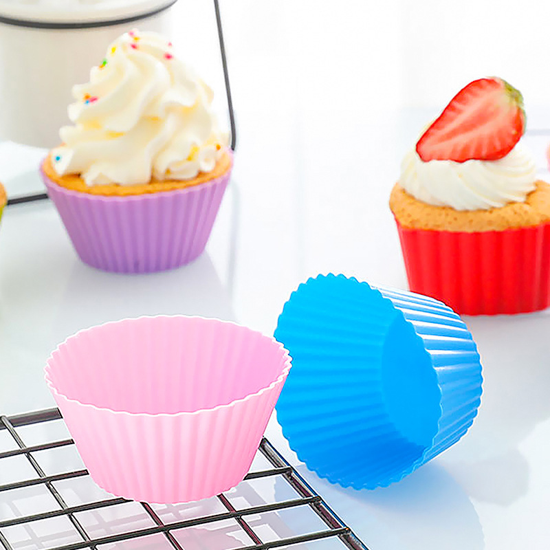 Silicone Cake Mold Muffin Cup Muffin Cup round Cake Cup DIY Baking Mold