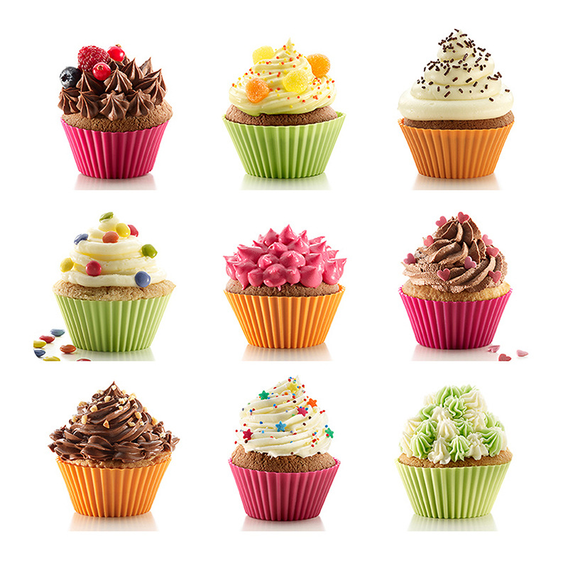 Silicone Cake Mold Muffin Cup Muffin Cup round Cake Cup DIY Baking Mold