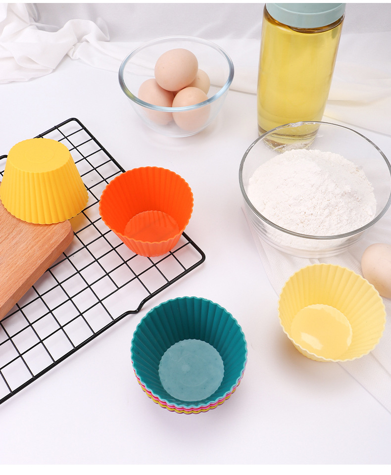 Silicone Cake Mold Muffin Cup Muffin Cup round Cake Cup DIY Baking Mold