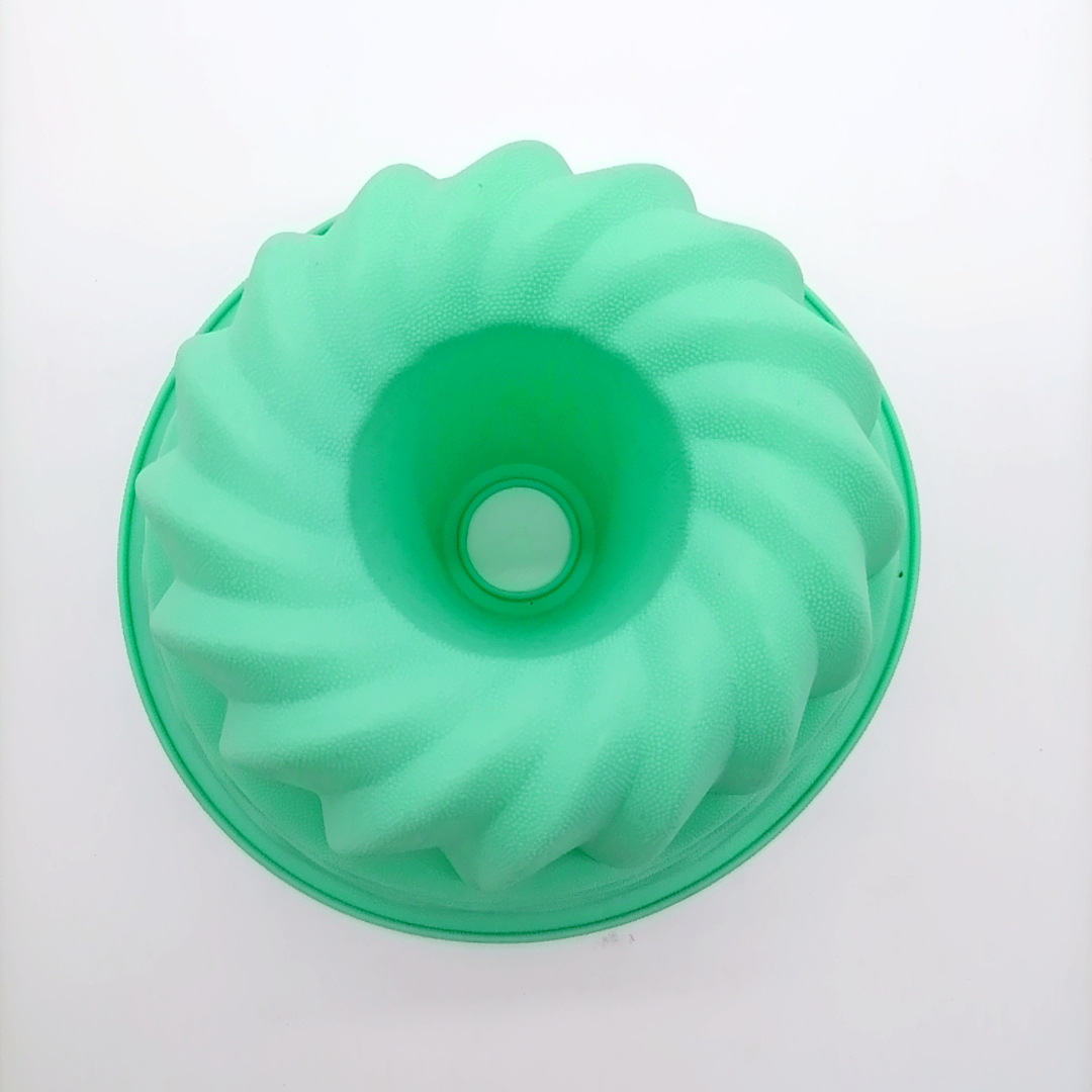 8-Inch Single-Hole Pumpkin Chiffon Cake Mold Silicone Cake Mold Household Oven Microwave Oven Baking Tool