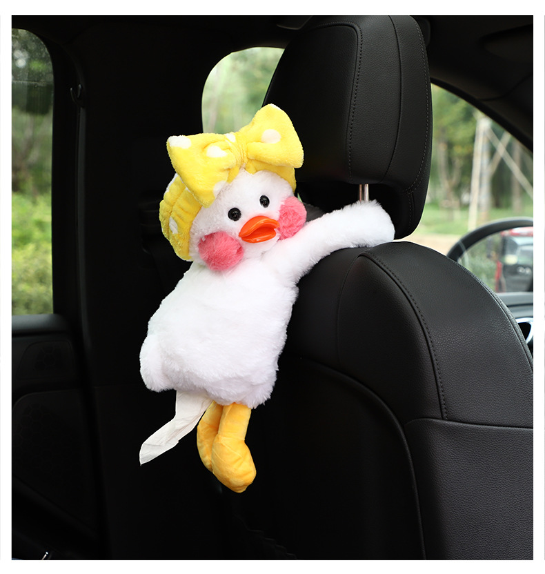 Tissue Box Internet Celebrity Glass Urine Duck Hanging on Chair Back Tissue Box Multifunctional Tissue Box for Car Whole Tissue Box Internet Celebrity Glass Urine Duck Hanging on Chair Back Tissue Box Multifunctional Tissue Box for Car Whole