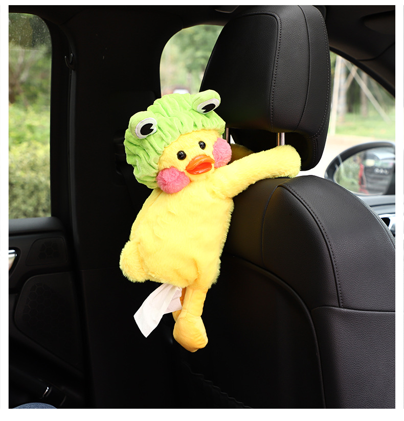 Tissue Box Internet Celebrity Glass Urine Duck Hanging on Chair Back Tissue Box Multifunctional Tissue Box for Car Whole Tissue Box Internet Celebrity Glass Urine Duck Hanging on Chair Back Tissue Box Multifunctional Tissue Box for Car Whole