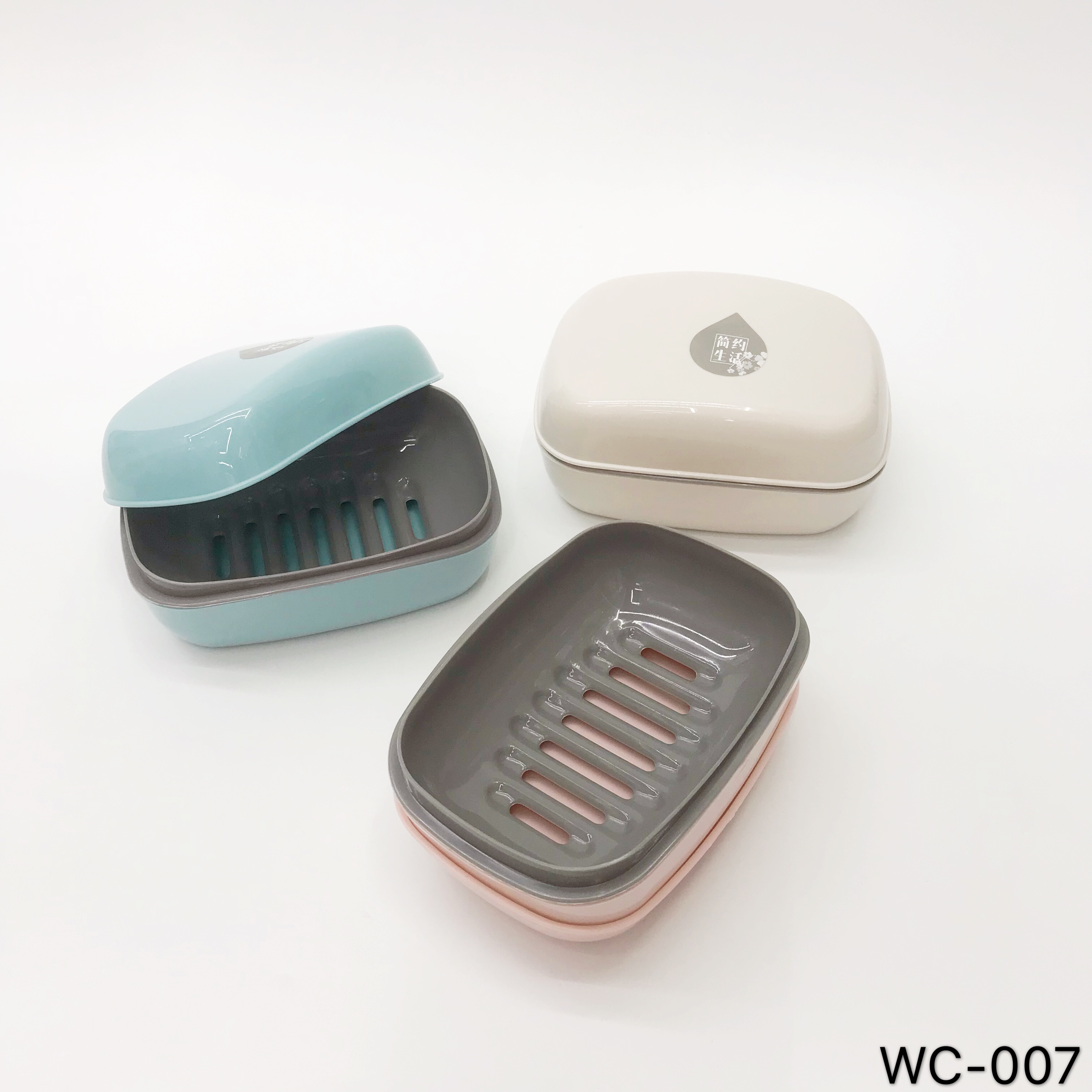 Laundry soap box with lid portable large new toilet asphalt double layer cute creative bathroom soap box