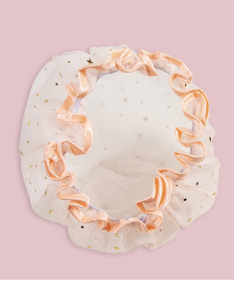 Factory Wholesale Double-Layer Mesh + Eva Female Bath Shower Cap Household Adult Cute XINGX Hat Korean Shower Cap Factory Wholesale Double-Layer Mesh + Eva Female Bath Shower Cap Household Adult Cute XINGX Hat Korean Shower Cap