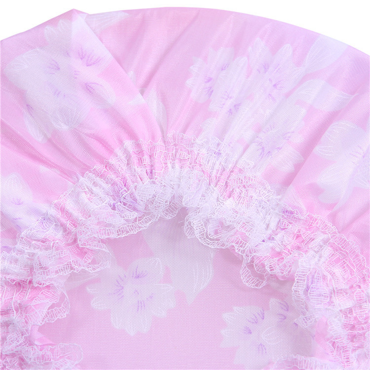 Factory Direct Sales Hot Sale Rainproof Cloth Shower Cap Home BATH ESSENTIAL Shower Cap Environmental Protection PE Hair Care Cover