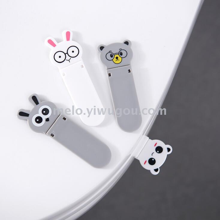 Folding cartoon toilet lid holder, anti-dirty toilet lid handle, toilet lid lifting portable holder
