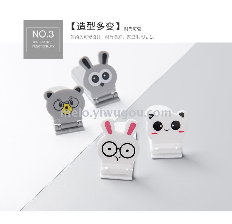 Folding cartoon toilet lid holder, anti-dirty toilet lid handle, toilet lid lifting portable holder