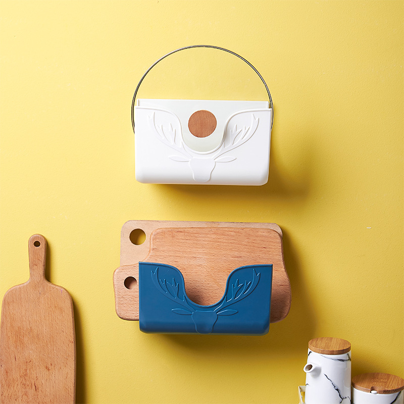 Kitchen Storage Rack Pot Lid Shelf Fashion Punch-Free Toilet Tissue Storage Rack Multi-Functional Chopping Board Rack