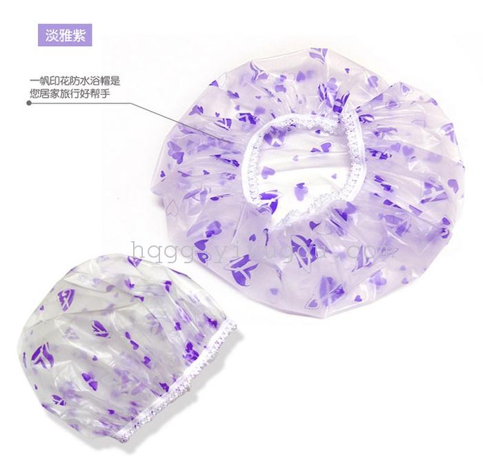 Flowers and waterproof hair shower Cap/shower Cap/hair Cap/bath print shower Cap