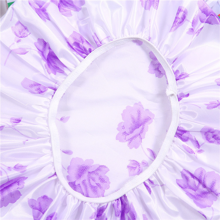 Factory Direct Sales Hot Sale Large Satin Cloth Shower Cap Mixed Color BATH ESSENTIAL Shower Cap