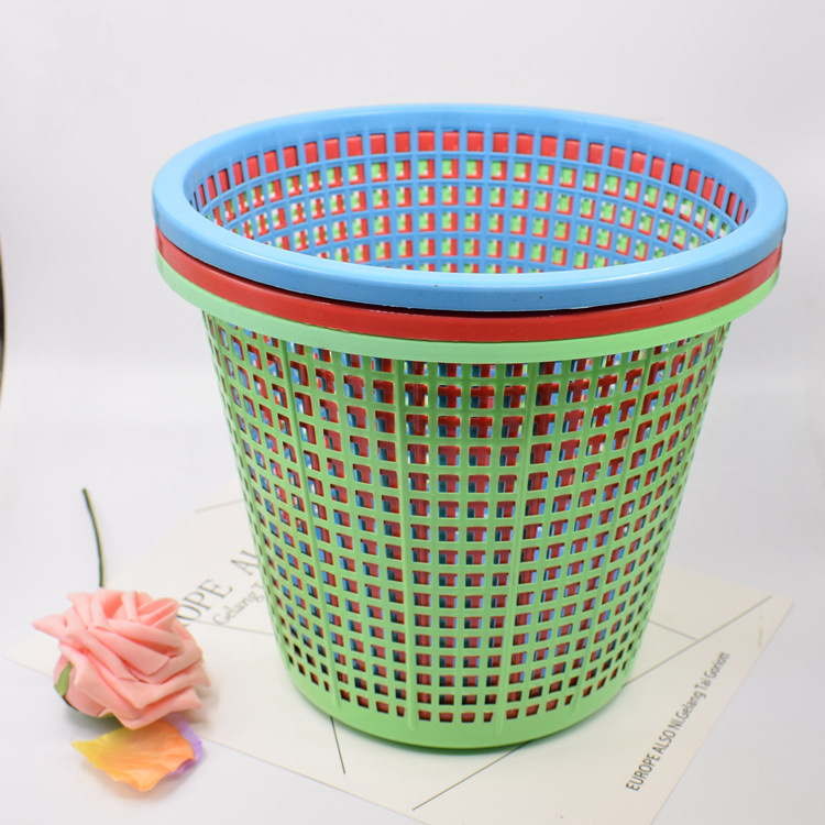Trash Can Creative Household Kitchen Household Garbage Toilet Wastebasket round Large Bucket without Lid
