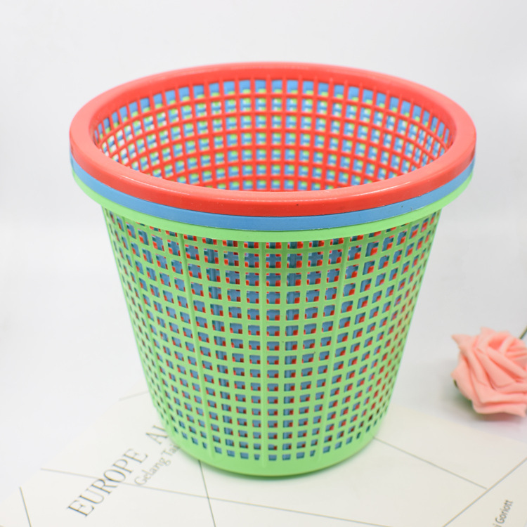 Trash Can Creative Household Kitchen Household Garbage Toilet Wastebasket round Large Bucket without Lid