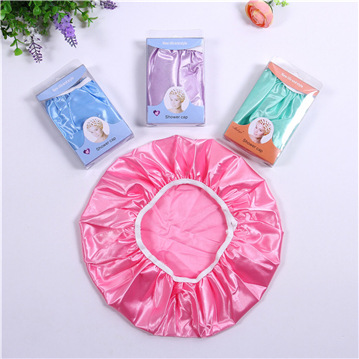 Factory Direct Sales Hot Sale Satin Cloth Monochrome Boxed Shower Cap Material Comfortable Simple and Generous Bath Essential Factory Direct Sales Hot Sale Satin Cloth Monochrome Boxed Shower Cap Material Comfortable Simple and Generous Bath Essential