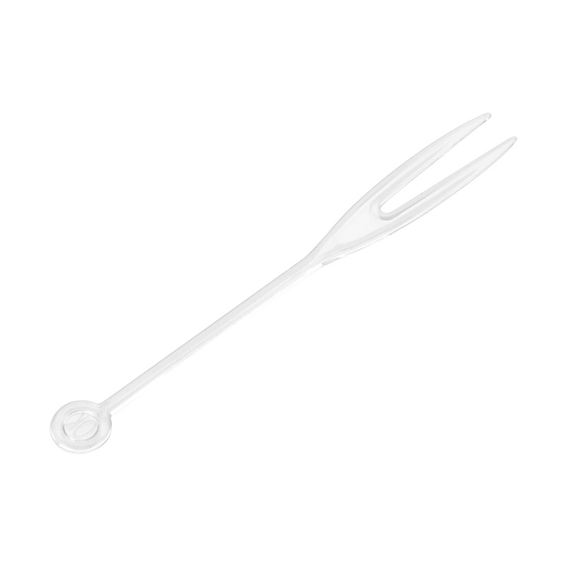Fork Individually Packaged Transparent Plastic Small Fork Cake Fork Dessert Fork Household Fruit Toothpick Plug