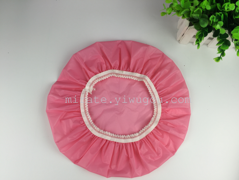 Factory direct supply color EVA lace shower Cap