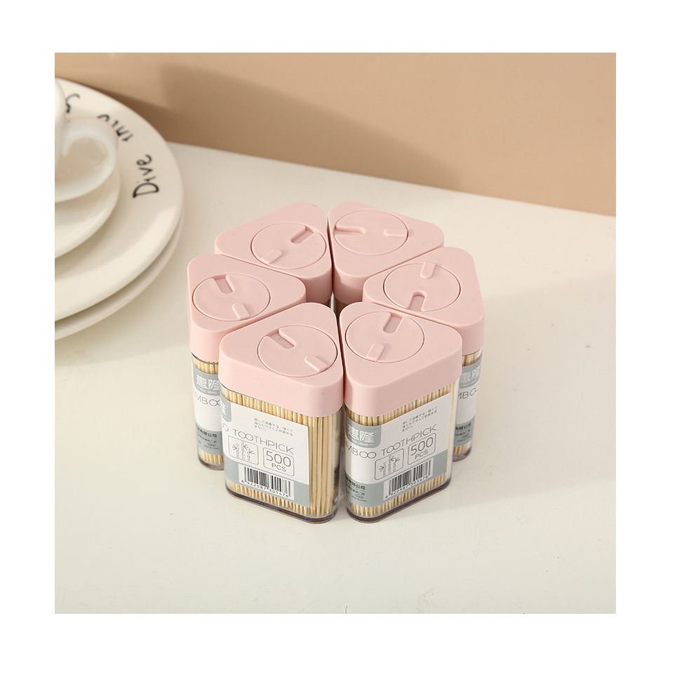 Huilong Boxed Household Natural Environmental Protection Bamboo Toothpick Disposable Double-Headed Portable Toothpick Artifact Wholesale