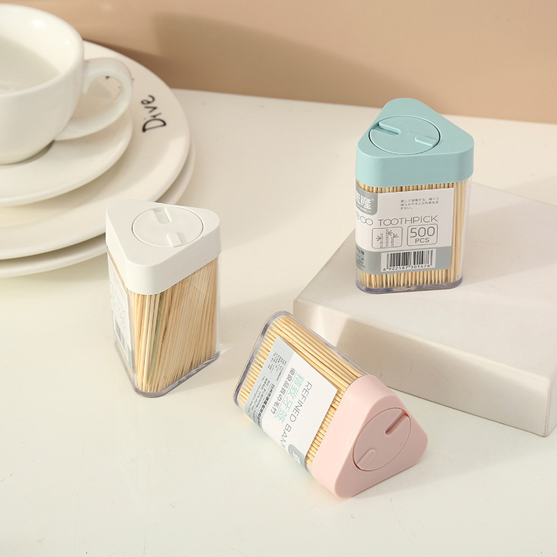 Huilong Boxed Household Natural Environmental Protection Bamboo Toothpick Disposable Double-Headed Portable Toothpick Artifact Wholesale