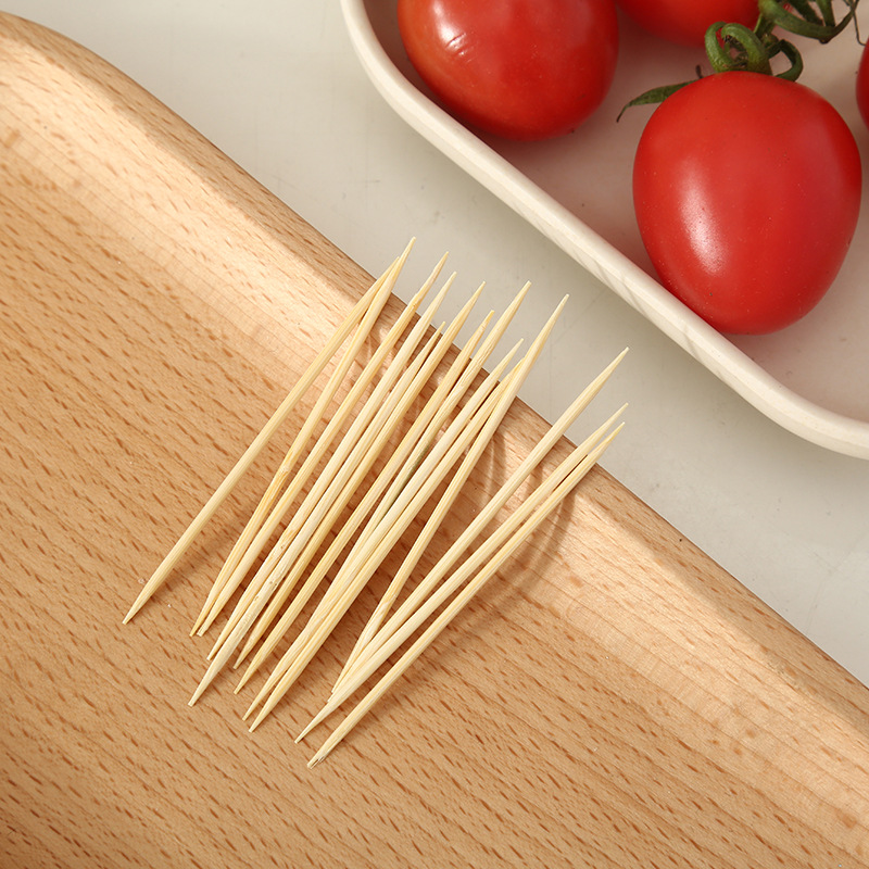Huilong Boxed Household Natural Environmental Protection Bamboo Toothpick Disposable Double-Headed Portable Toothpick Artifact Wholesale