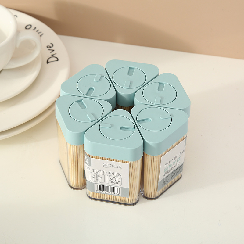 Huilong Boxed Household Natural Environmental Protection Bamboo Toothpick Disposable Double-Headed Portable Toothpick Artifact Wholesale