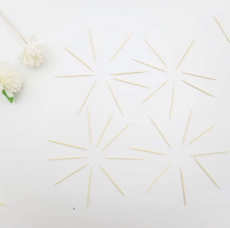 Flip Disposable Toothpick Portable Bamboo Two-Pointed Toothpick English Packaging Toothpick Household Fruit Toothpick