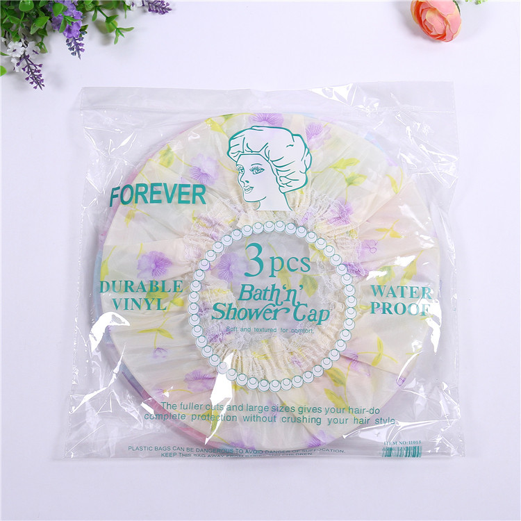 Factory Direct Sales Hot Sale 3Pc Rainproof Cloth Shower Cap Home BATH ESSENTIAL Shower Cap Environmental Protection PE Hair Care Cover Factory Direct Sales Hot Sale 3Pc Rainproof Cloth Shower Cap Home BATH ESSENTIAL Shower Cap Environmental Protection PE Hair Care Cover
