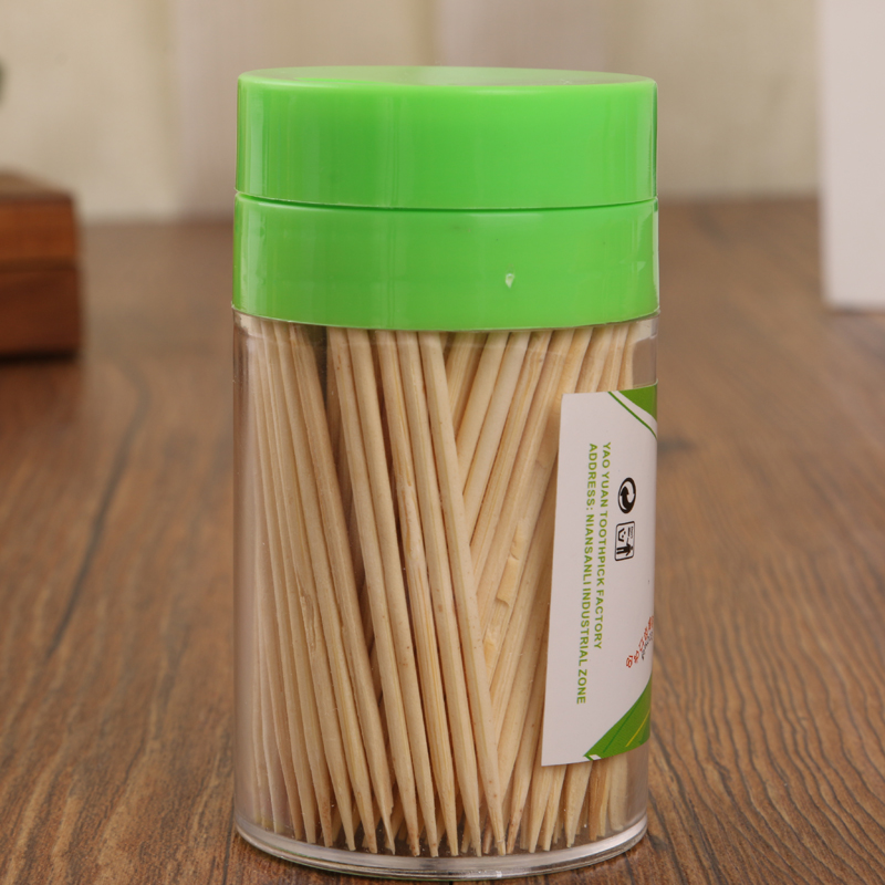 BAMBOO toothpick creative home quality toothpick portable transparent cylinder