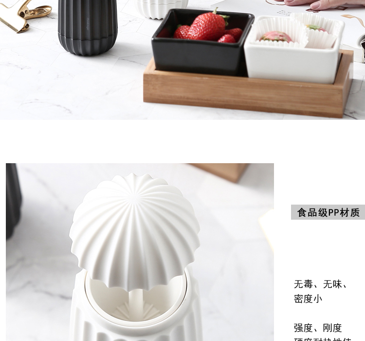 Nordic Ins Livingroom Toothpick Holder Portable Plastic Toothpick Holder Hand Pressure Automatic Toothpick Bottle Creative Toothpick Box