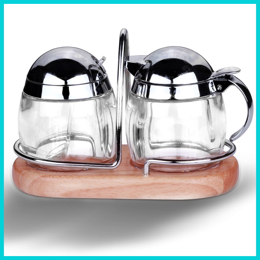 Acrylic Oil Bottle Condiment Bottle Toothpick Holder Sucrier Tissue Box Oil Bottle Tray Combination Set Oil Bottle Set