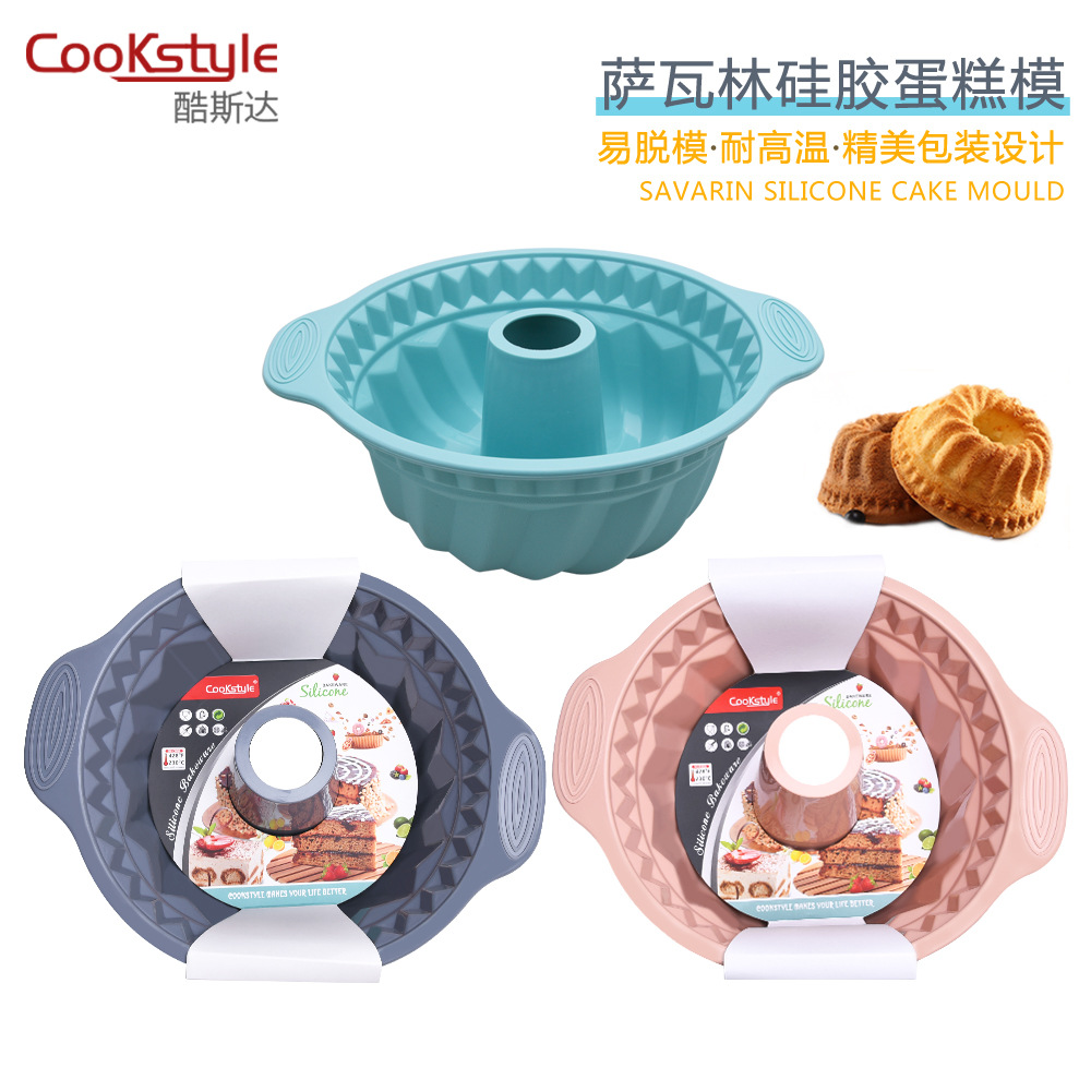 Amazon Hot Silicone Mousse Cake Mold High Temperature Resistant Cake Baking Tray DIY Baking Cake Tools