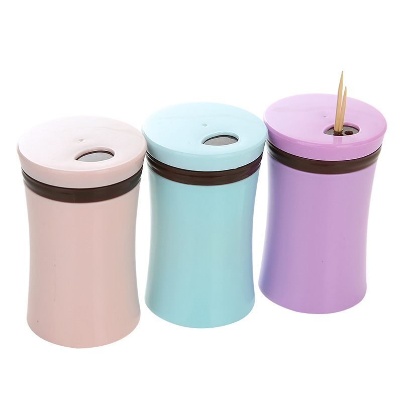 Household European Style Toothpick Box Toothpick Holder Plastic Minimalist Toothpick Storage Living Room Home Portable Toothpick Holder Toothpick Tin