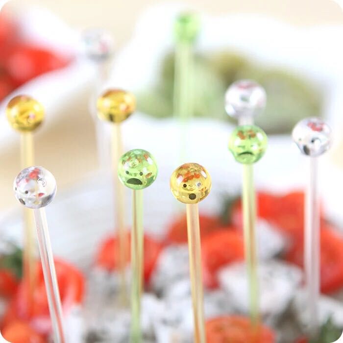 Fashion creative new bird flower love fruit fork fruit fork fruit set checked toothpick holder