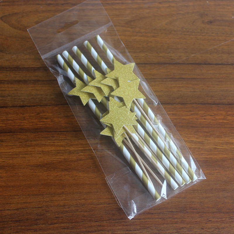 Creative disposable straw environmental paper straw toothpick set party props banquet decoration card wholesale