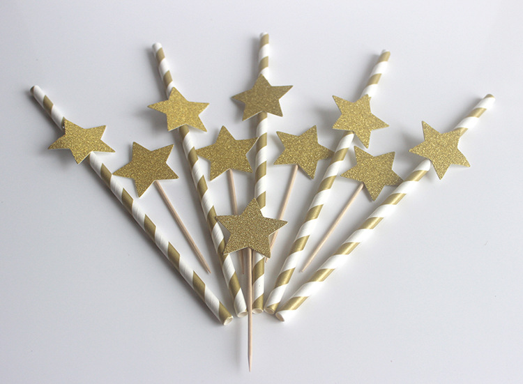 Creative disposable straw environmental paper straw toothpick set party props banquet decoration card wholesale Creative disposable straw environmental paper straw toothpick set party props banquet decoration card wholesale