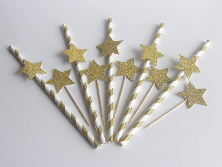 Creative disposable straw environmental paper straw toothpick set party props banquet decoration card wholesale Creative disposable straw environmental paper straw toothpick set party props banquet decoration card wholesale