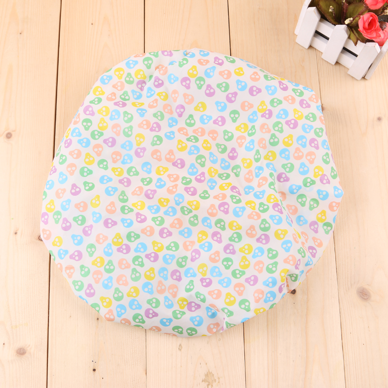 Lovely dust-proof household shower cap shower print children adult headwear hood lampblack women&#039;s waterproof elastic .