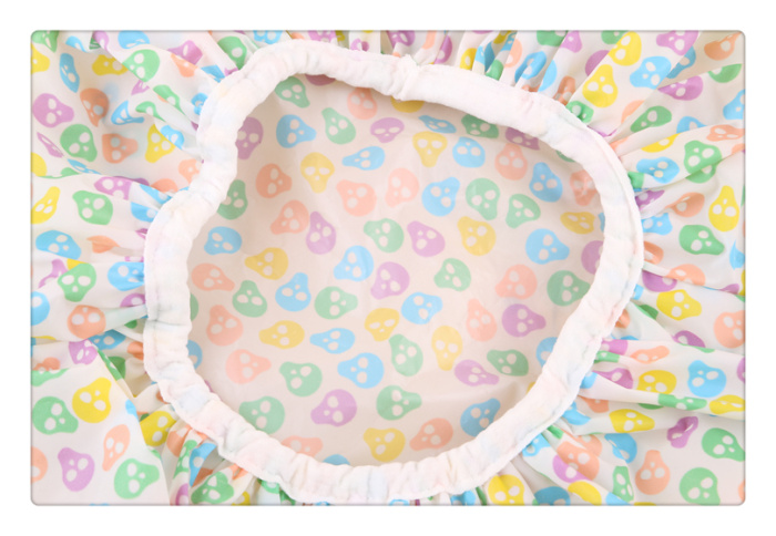 Lovely dust-proof household shower cap shower print children adult headwear hood lampblack women's waterproof elastic .
