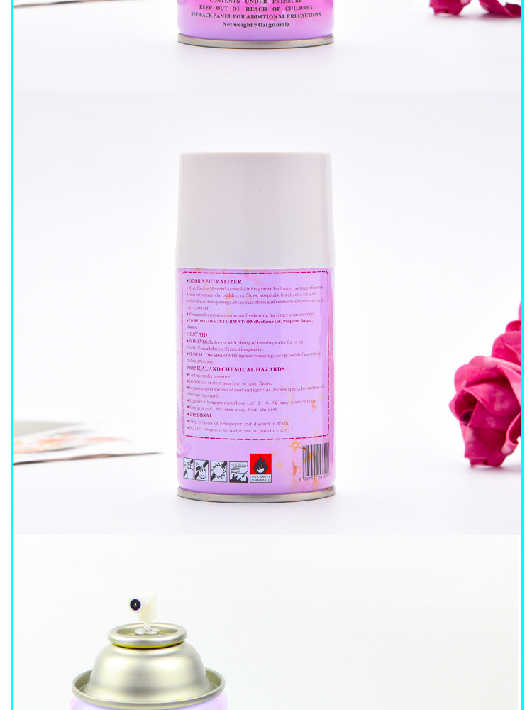 Automatic Aerosol Dispenser Perfume Deodorant Canned Spray Indoor Deodorant Toilet Aromatic Air Freshing Agent Beao