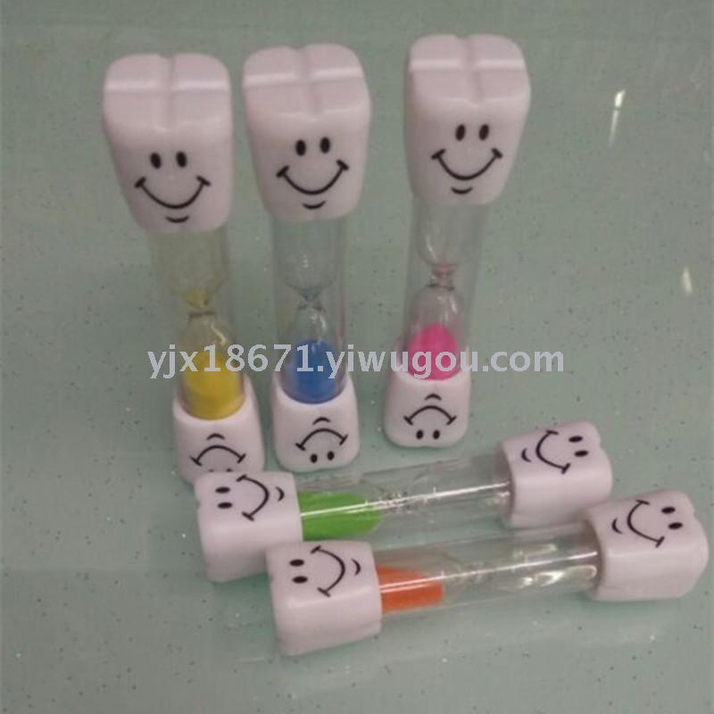 Children&#039;s smiling hourglass timer brushing time hourglass 1 minute 2 minutes 3 minutes