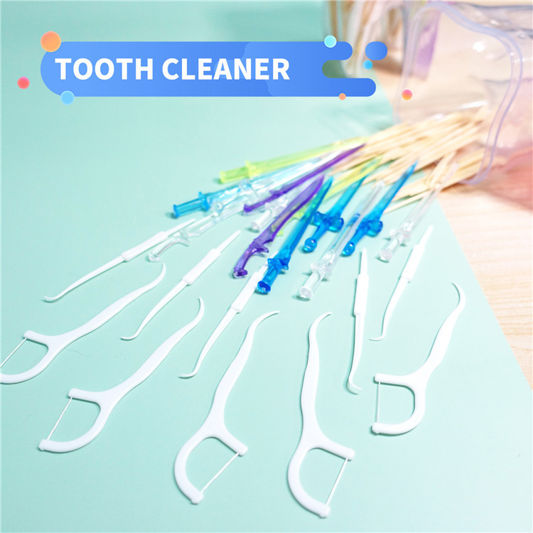 Creative fruit fork toothpick double - ended toothpick top grade dental floss stick family set household belt box