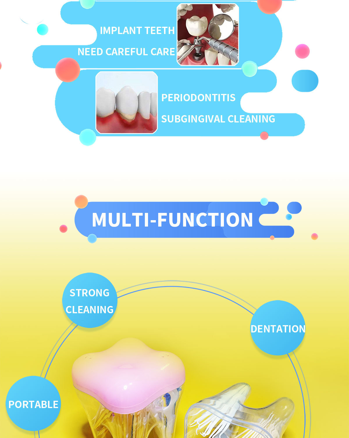 Creative fruit fork toothpick double - ended toothpick top grade dental floss stick family set household belt box