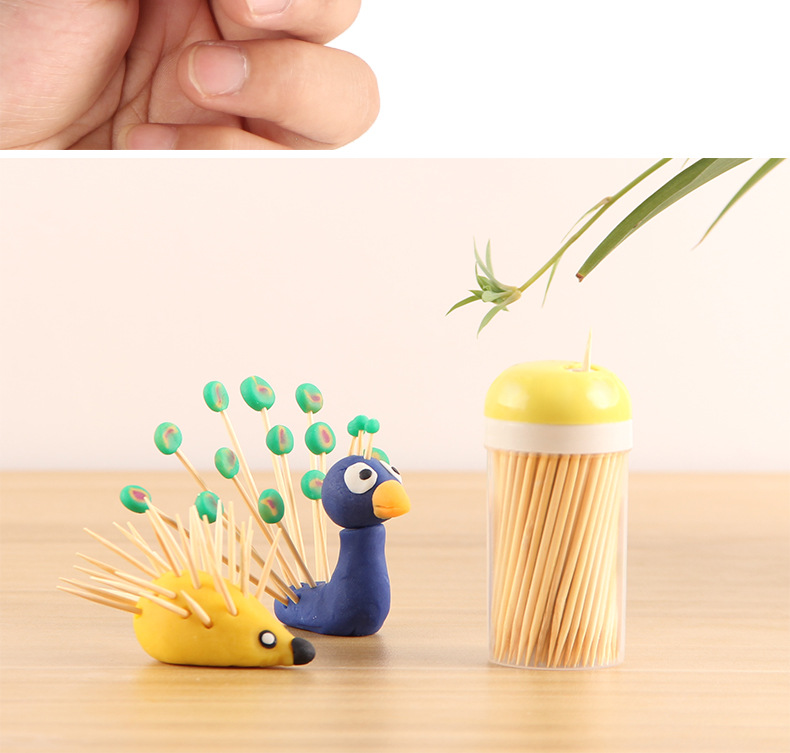 Disposable Household Double Pointed Toothpick Barrel Bottled Toothpick Wholesale Portable Dining Hotel Toothpick