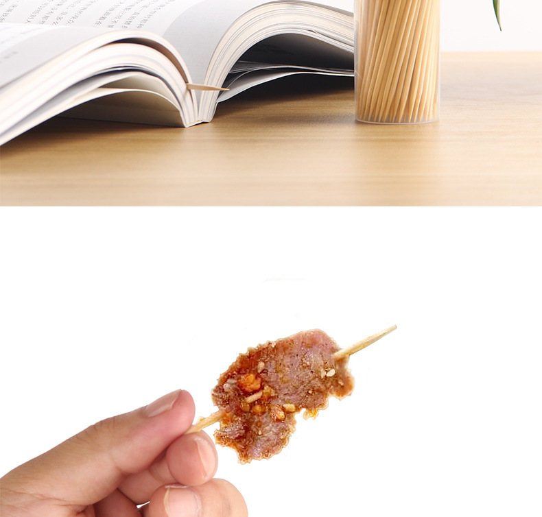 Disposable Household Double Pointed Toothpick Barrel Bottled Toothpick Wholesale Portable Dining Hotel Toothpick
