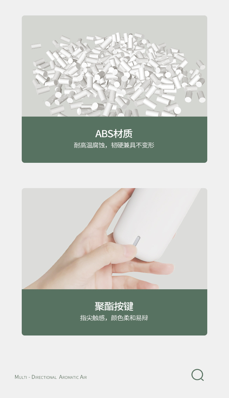 Xiaobai Aroma Diffuser Automatic Aerosol Dispenser Home Bedroom Hotel Ultrasonic Aroma Diffuser Cachin Toilet Deodorant Fragrance Machine