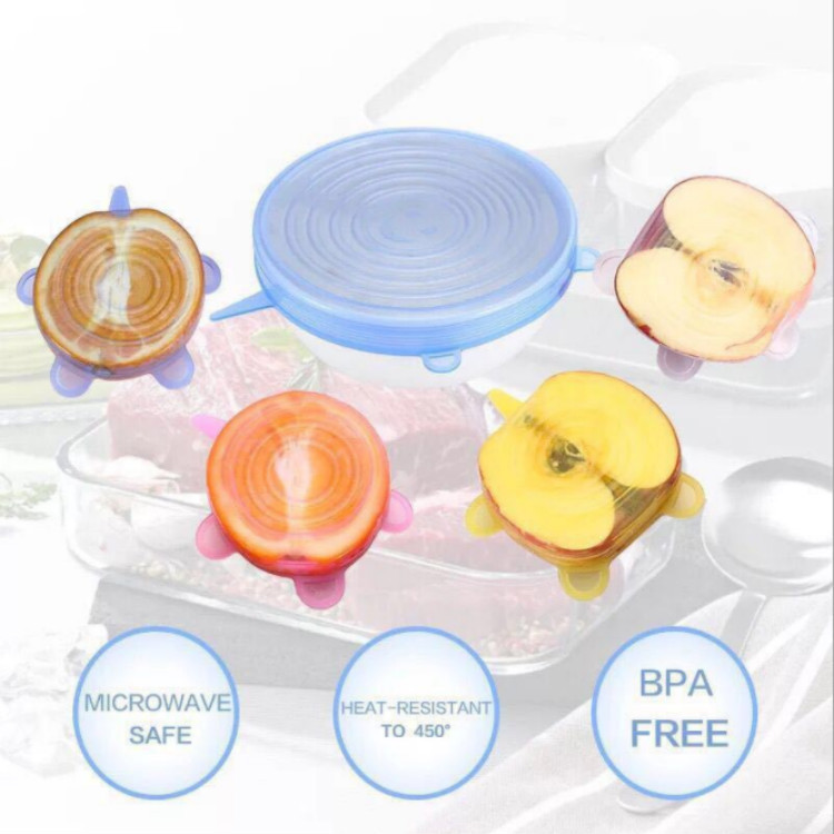 80G-145G Lid for Airtight Container 6-Piece Set Plastic Wrap Multi-Functional Fruit and Vegetable Plastic Wrap Plastic Bowl Cover 80G-145G Lid for Airtight Container 6-Piece Set Plastic Wrap Multi-Functional Fruit and Vegetable Plastic Wrap Plastic Bowl Cover