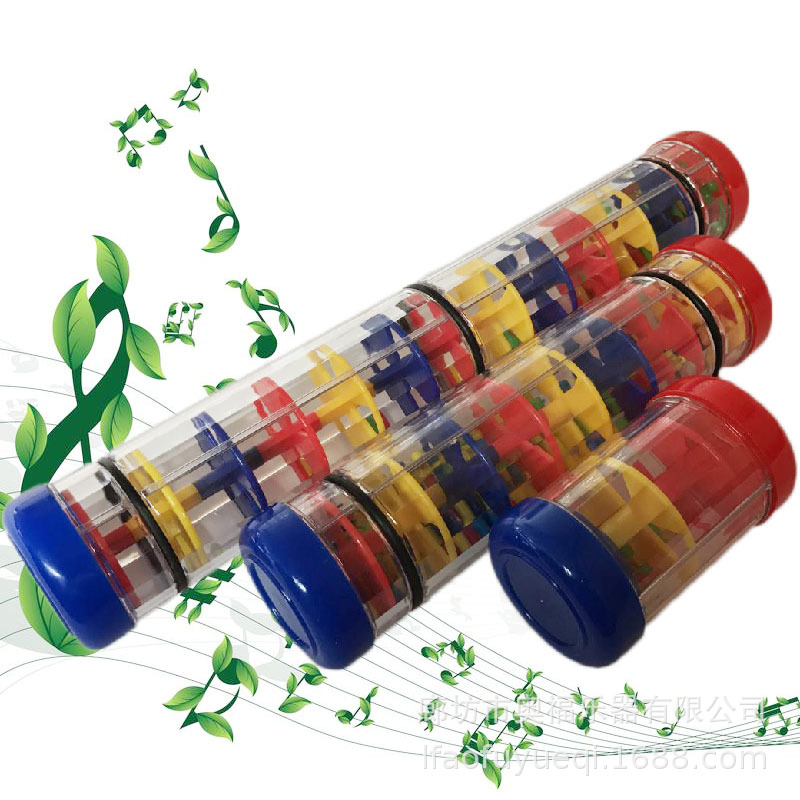 Orff Children&#039;s Percussion Instrument Toy Early Education Teaching Aids Sound 3 Plastic Sound Tube Counting Sticks Hourglass Sound Tube