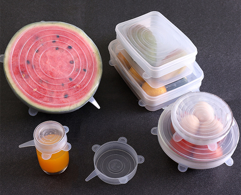 Silicone Six-Piece Set Fresh Cover Stretch Fruit Food Universal Bowl Cover Refrigerator Microwave Oven Sealed Plastic Wrap Silicone Six-Piece Set Fresh Cover Stretch Fruit Food Universal Bowl Cover Refrigerator Microwave Oven Sealed Plastic Wrap