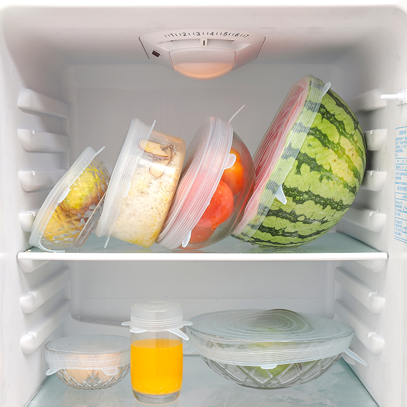 Silicone Six-Piece Set Fresh Cover Stretch Fruit Food Universal Bowl Cover Refrigerator Microwave Oven Sealed Plastic Wrap Silicone Six-Piece Set Fresh Cover Stretch Fruit Food Universal Bowl Cover Refrigerator Microwave Oven Sealed Plastic Wrap