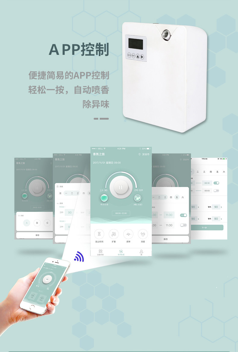 Crema Essential Oil Aroma Diffuser Hotel Club Cachin Fragrance Machine Ultrasonic Aroma Diffuser Automatic Aerosol Dispenser