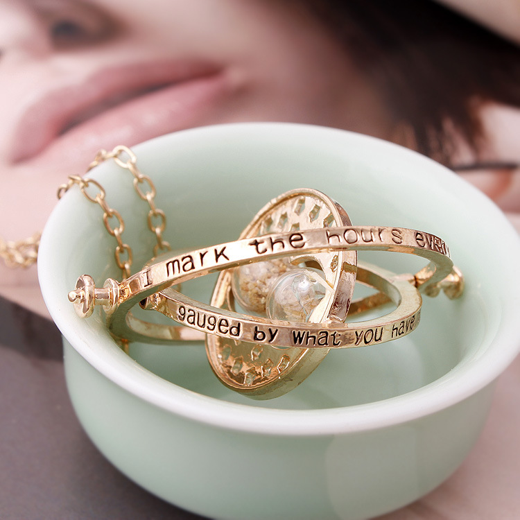 European and American Jewelry Harry Potter Time Converter Hourglass Necklace Accessories Factory Wholesale Direct Sales European and American Jewelry Harry Potter Time Converter Hourglass Necklace Accessories Factory Wholesale Direct Sales
