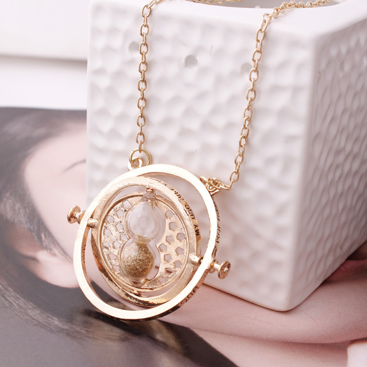 European and American Jewelry Harry Potter Time Converter Hourglass Necklace Accessories Factory Wholesale Direct Sales European and American Jewelry Harry Potter Time Converter Hourglass Necklace Accessories Factory Wholesale Direct Sales